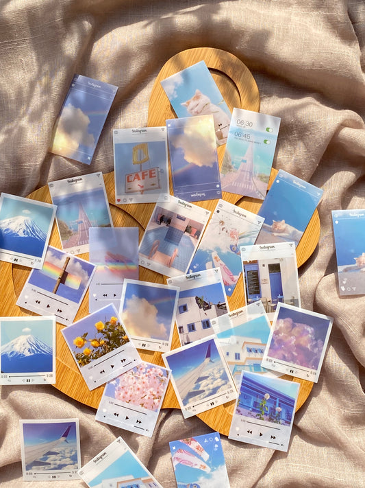 Pvc Insta and music frame stickers