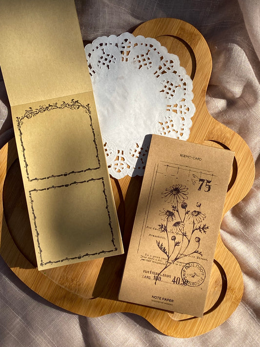 Vintage kraft paper notepad